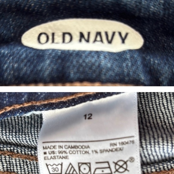 Old Navy Raw Hem Denim Mini Skirt - Picture 2 of 15